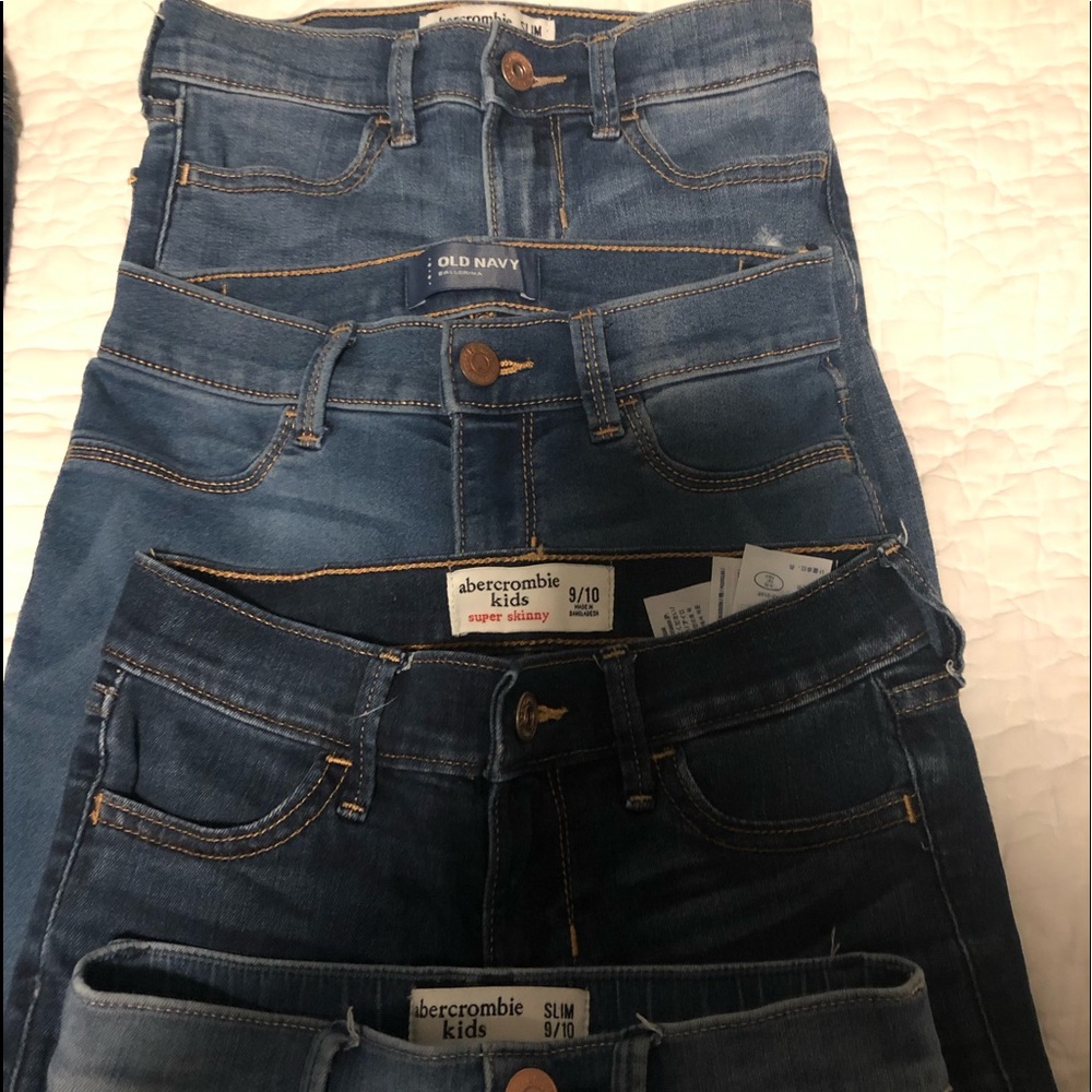Lot of girls jeans
